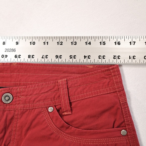 KUHL Womens 8 Maroon Red Splash 11" Outdoor Adventure Hiking Casual Cargo Shorts - Picture 5 of 6